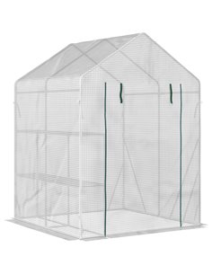 Outsunny Portable Walk-In Greenhouse, Plant Grow House, Green 845-621V01