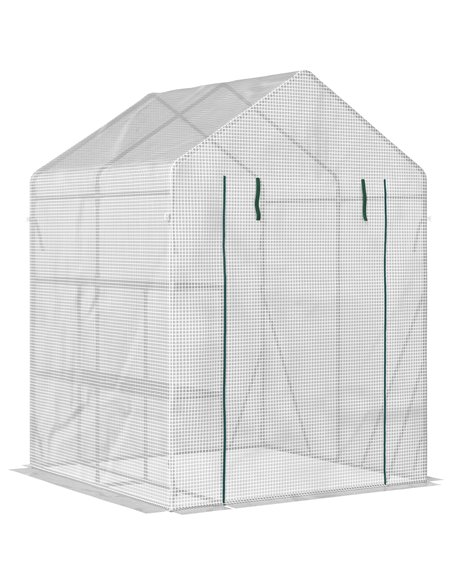 Outsunny Portable Walk-In Greenhouse, Plant Grow House, Green 845-621V01 - pic 38388 | FastDaddyshop