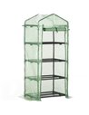 Outsunny 4 Tier Mini Greenhouse, Portable Green House, Green 845-228V02