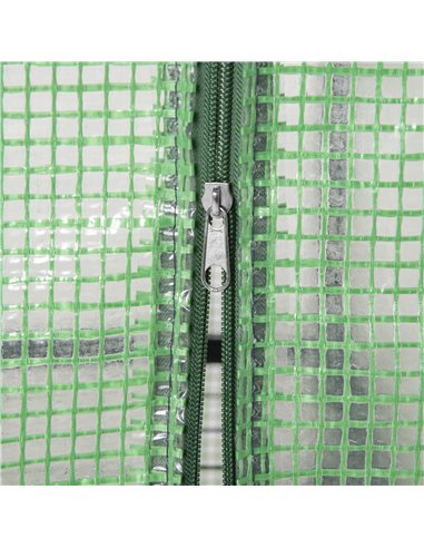 Outsunny 4 Tier Mini Greenhouse, Portable Green House with Steel Frame, PE Cover, Roll-up Door, 70 x 50 x 160 cm, Green 845-228V