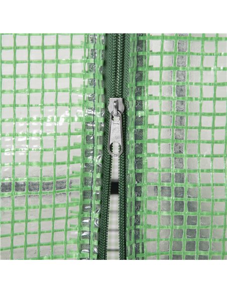 Outsunny 4 Tier Mini Greenhouse, Portable Green House with Steel Frame, PE Cover, Roll-up Door, 70 x 50 x 160 cm, Green 845-228V - pic 38431 | FastDaddyshop