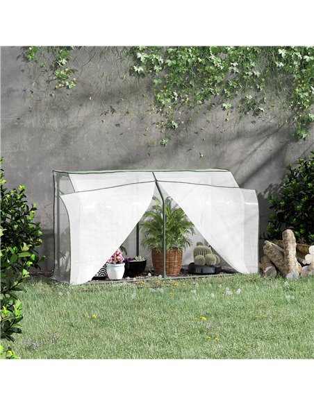 Outsunny Mini Greenhouse Portable Garden Growhouse, White 845-618 - pic 38461 | FastDaddyshop