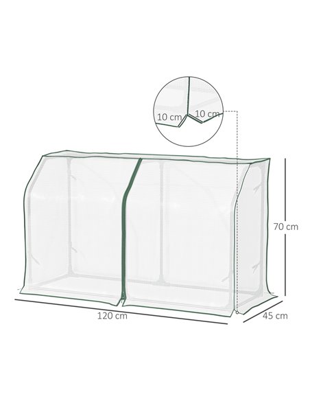 Outsunny Mini Greenhouse Portable Garden Growhouse, White 845-618 - pic 38462 | FastDaddyshop