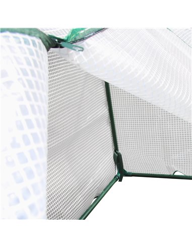 Outsunny Mini Greenhouse Portable Garden Growhouse for Plants with Zipper Design for Outdoor, Indoor, 120 x 45 x 70cm, White 845