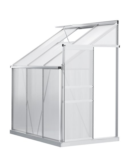 Outsunny Walk-In Polycarbonate Garden Greenhouse, Silver & Clear 845-539 - pic 38478 | FastDaddyshop