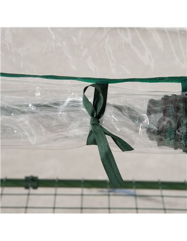 Outsunny 3 Tier Mini Greenhouse Portable Garden Grow House with Roll Up Door and Wire Shelves, 69L x 49W x 125H cm, Clear 845-60