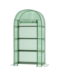 Outsunny 80x49x160cm Mini Greenhouse for Outdoor, Green 845-607V01