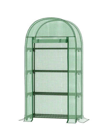 Outsunny 80x49x160cm Mini Greenhouse for Outdoor, Green 845-607V01 - pic 38514 | FastDaddyshop