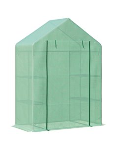 Outsunny Walk-In Greenhouse Portable Gardening Plant Grow House, Green 845-511