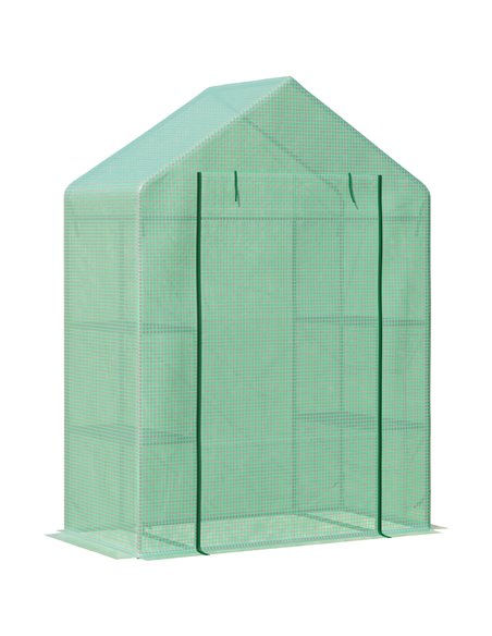 Outsunny Walk-In Greenhouse Portable Gardening Plant Grow House, Green 845-511 - pic 38532 | FastDaddyshop