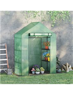 Outsunny Walk-In Greenhouse Portable Gardening Plant Grow House, Green 845-511 2