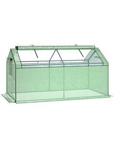 Outsunny Mini Greenhouse Metal Frame Growhouse, Green 845-623