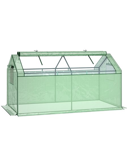 Outsunny Mini Greenhouse Metal Frame Growhouse, Green 845-623 - pic 38595 | FastDaddyshop
