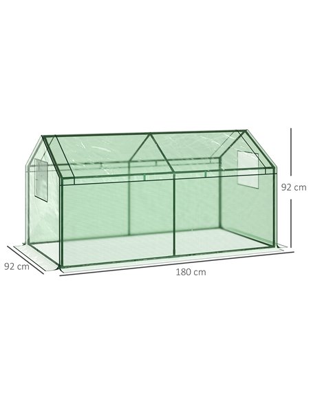 Outsunny Mini Greenhouse Metal Frame Growhouse, Green 845-623 - pic 38597 | FastDaddyshop