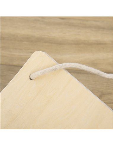HOMCOM Wood Wobble Board with Ropes, Balance Board for Full Body Workout, Multipurpose for Kids and Adults