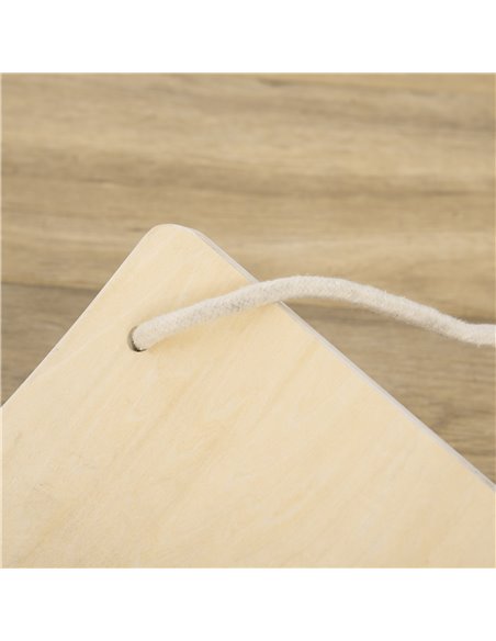 HOMCOM Wood Wobble Board with Ropes, Balance Board for Full Body Workout, Multipurpose for Kids and Adults - pic 3861 | FastDaddyshop
