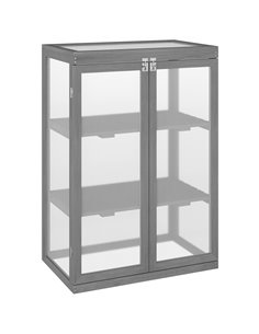 Outsunny 3-Tier Wooden Cold Frame Greenhouse, Dark Grey 845-135GY