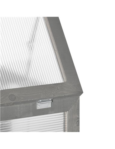 Outsunny 3-Tier Wooden Cold Frame Greenhouse Garden Polycarbonate Grow House w/ Adjustable Storage Shelf, 76 x 47 x 110 cm, Dark