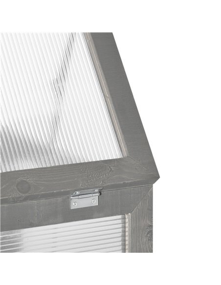 Outsunny 3-Tier Wooden Cold Frame Greenhouse Garden Polycarbonate Grow House w/ Adjustable Storage Shelf, 76 x 47 x 110 cm, Dark - pic 38656 | FastDaddyshop