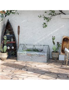 Outsunny Raised Garden Bed with Greenhouse, Clear & Grey 845-520V03TP 2
