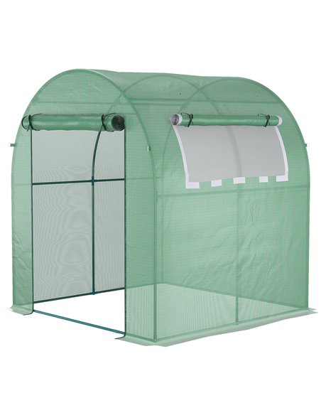 Outsunny Walk in Polytunnel Greenhouse, Green House, Green 845-775V00GN - pic 38685 | FastDaddyshop