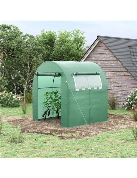 Outsunny Walk in Polytunnel Greenhouse, Green House, Green 845-775V00GN - pic 38686 | FastDaddyshop