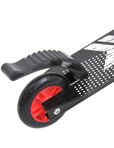 HOMCOM Push Stunt Scooter, 2 Wheels, Fixed Bar, 360 Degree-Black