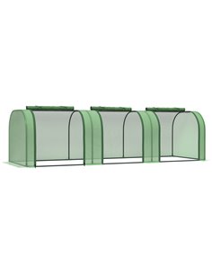 Outsunny PE Tunnel Greenhouse 295x100x80 cm Green 845-234V05GN
