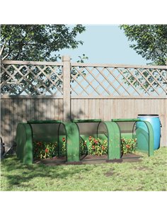 Outsunny PE Tunnel Greenhouse 295x100x80 cm Green 845-234V05GN 2