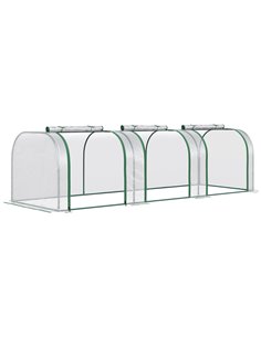 Outsunny PVC Tunnel Greenhouse Green Grow House, Clear 845-234V04CR