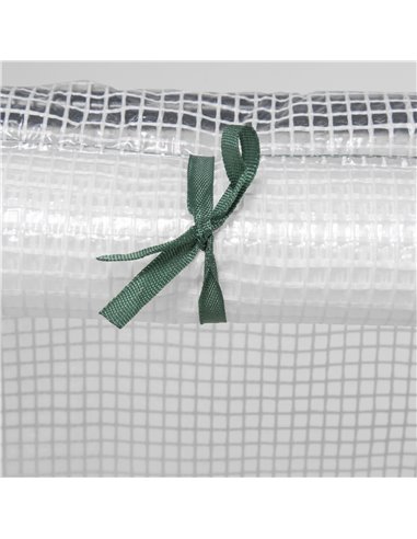 Outsunny Mini Small Greenhouse with Steel Frame & PE Cover & Zippered Window Poly tunnel Steeple for Plants Vegetables, 180 x 90