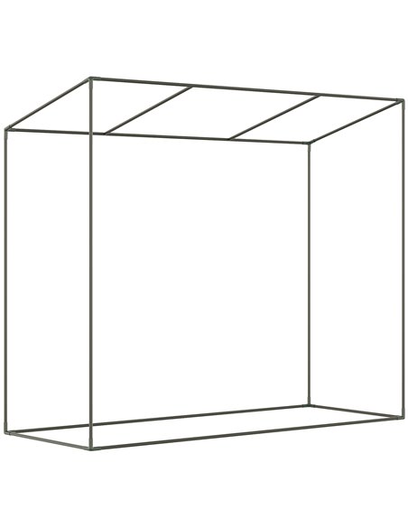 Outsunny 200x76x168cm Walk-in Garden Greenhouse Patio Lean to Hot House, Plants Flowers Herbs Tomato Grow w/ Steel Frame Door Wi - pic 38819 | FastDaddyshop