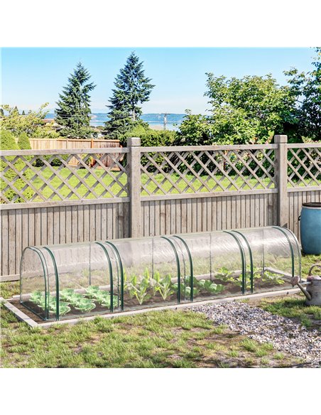 Outsunny PVC Tunnel Greenhouse Green Grow House, Clear 845-234V03CR - pic 38821 | FastDaddyshop