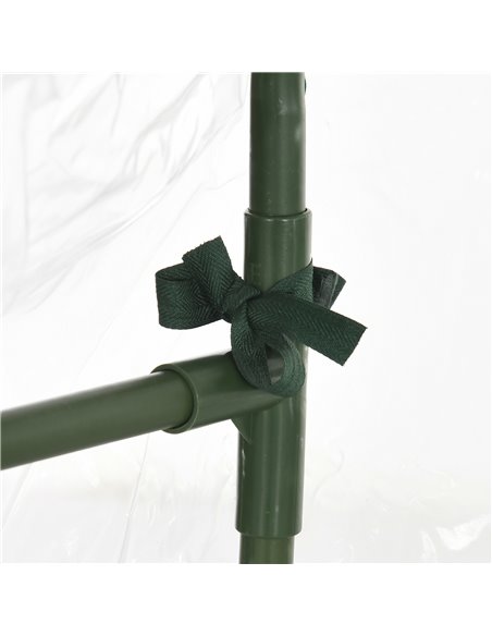 Outsunny Walk In PVC Greenhouse Garden Outdoor Flower Planter Steel Frame w/ Zipped Door & Window 180 x 100 x 168CM White 845-15 - pic 38836 | FastDaddyshop