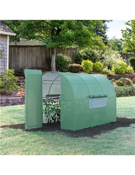 Outsunny Large Walk-In Greenhouse, Green 845-142V00GN - pic 38848 | FastDaddyshop