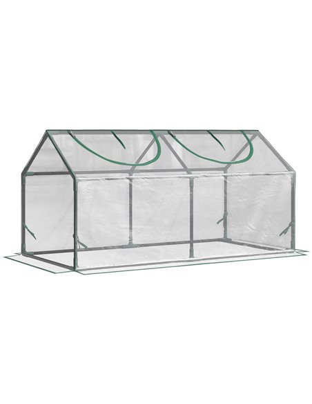 Outsunny Mini Greenhouse Portable Flower Planter, Clear 845-368V04 - pic 38856 | FastDaddyshop