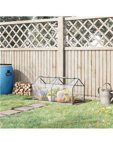 Outsunny Mini Greenhouse Portable Flower Planter, Clear 845-368V04