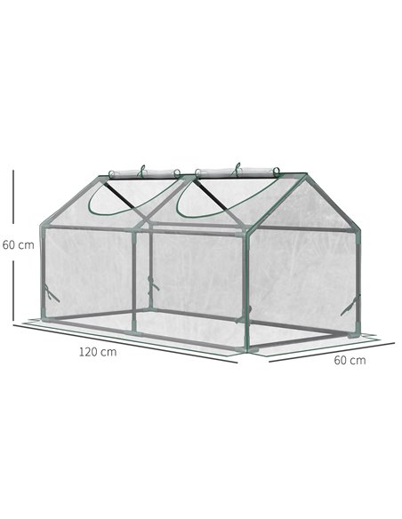 Outsunny Mini Greenhouse Portable Flower Planter, Clear 845-368V04 - pic 38858 | FastDaddyshop