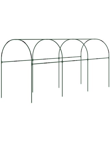 Outsunny Tunnel Tomato Greenhouse with 4 Hoops and Top Tap, Pointed Bottom and Guy Ropes, Clear 845-820V00TP