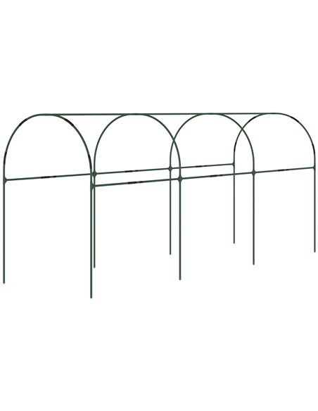 Outsunny Tunnel Tomato Greenhouse with 4 Hoops and Top Tap, Pointed Bottom and Guy Ropes, Clear 845-820V00TP - pic 38890 | FastDaddyshop