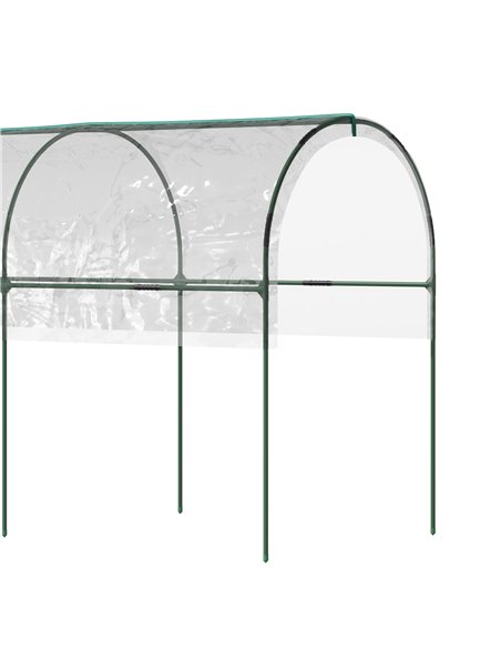 Outsunny Tunnel Tomato Greenhouse with 4 Hoops and Top Tap, Pointed Bottom and Guy Ropes, Clear 845-820V00TP - pic 38891 | FastDaddyshop