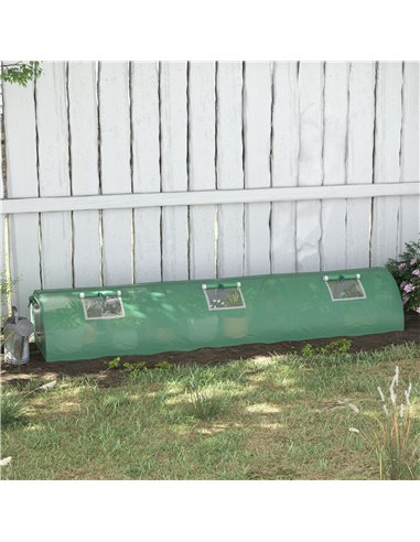 Outsunny 3m Portable Tunnel PE Mini Greenhouse, Green 845-769V01GN
