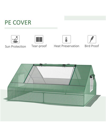 Outsunny Portable Garden Mini Greenhouse, Dark Green 845-153V00DG - pic 38931 | FastDaddyshop
