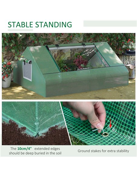 Outsunny Portable Garden Mini Greenhouse, Dark Green 845-153V00DG - pic 38932 | FastDaddyshop