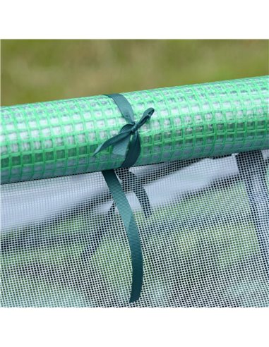 Outsunny Mini Greenhouse, Portable Garden Small Greenhouse with Zipped Windows and Door, 180 x 140 x 80cm, Dark Green 845-153V00