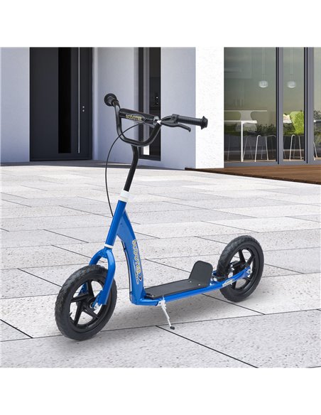 HOMCOM 12" Tyres Scooter-Blue - pic 3895 | FastDaddyshop
