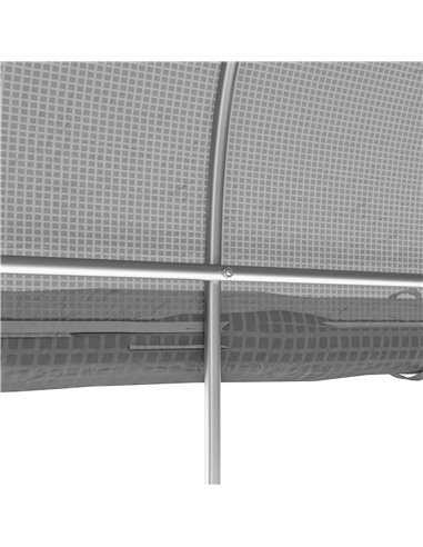 Outsunny 3 x 2m Walk-in Polytunnel Greenhouse, Zipped Roll Up Sidewalls, Mesh Door, Mesh Windows, Tunnel Warm House Tent w/ PE C