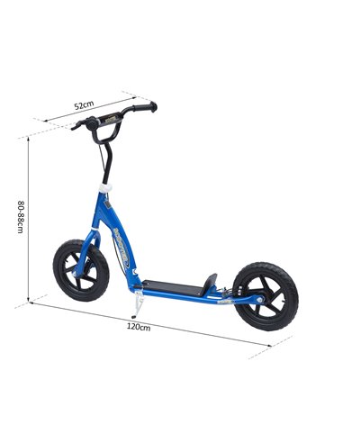 HOMCOM 12" Tyres Scooter-Blue