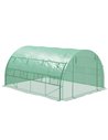 Outsunny Polytunnel Greenhouse Walk-in Grow House Tent, Green 845-612V01GN