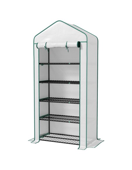 Outsunny 5 Tier Widened Mini Greenhouse, White 845-937V00WT - pic 39099 | FastDaddyshop
